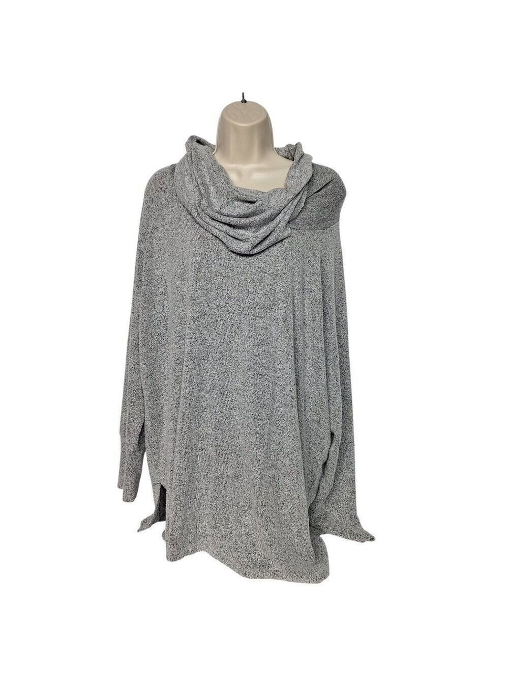 Alexander Jordan Gray Cowl Neck Sweater Women's 1X - Picture 2 of 5